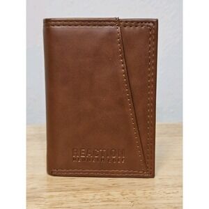 Kenneth Cole Reaction Men's Leather Tri-Fold Wallet in Tan